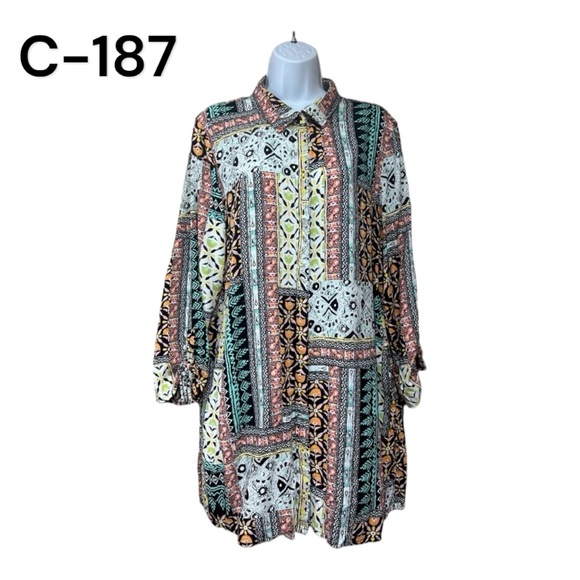 new directions Dresses & Skirts - SzXL New Directions Button Down Dress Tunic